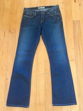 BKE Hannah Bootcut Jeans 31x33.5 Dark Wash Stretch Low Rise Y2K Western Rodeo